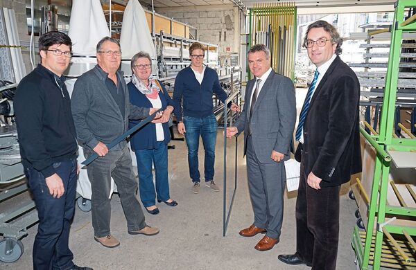 Besuch des Landrates Peter Dreier bei Waldland Fenster & Türen