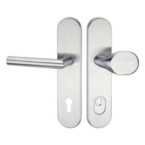 Waldland Griffgarnitur G 15 - Edelstahl oder Aluminium F1 eloxiert (Silber)