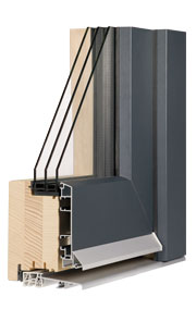 Holz-Alu-Haustüren Serie 300